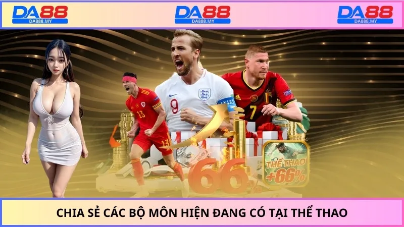 Chia sẻ các bộ môn hiện đang có tại thể thao