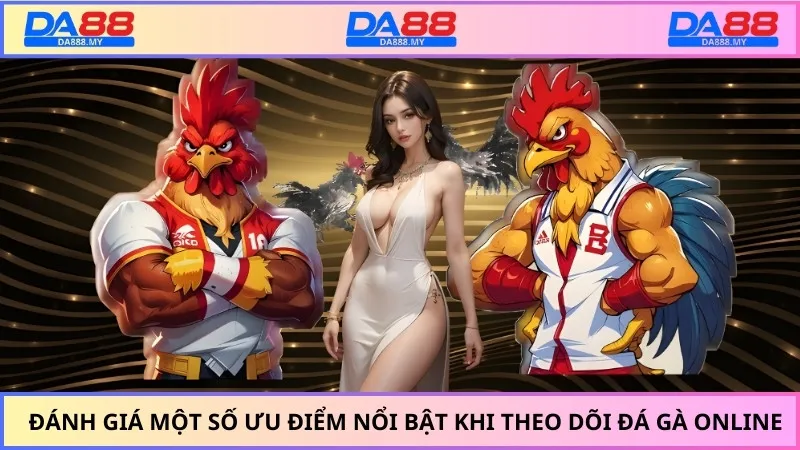 Đánh giá một số ưu điểm nổi bật khi theo dõi đá gà online