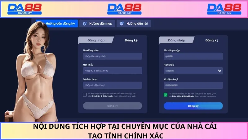 Nội dung tích hợp tại chuyên mục của nhà cái tạo tính chính xác
